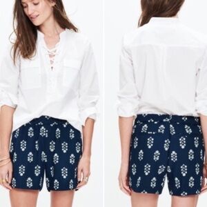 Madewell Drapey Pull on Shorts in Vine Floral Size XXS